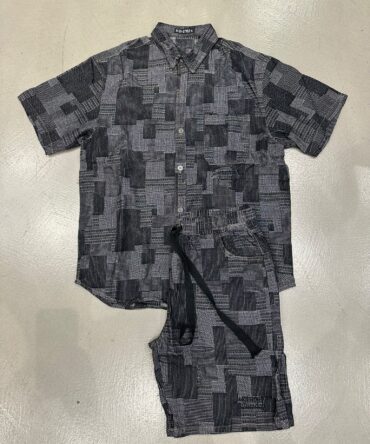 Coordinato in jeans nero