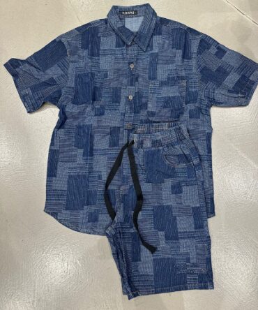 Coordinato in jeans blu