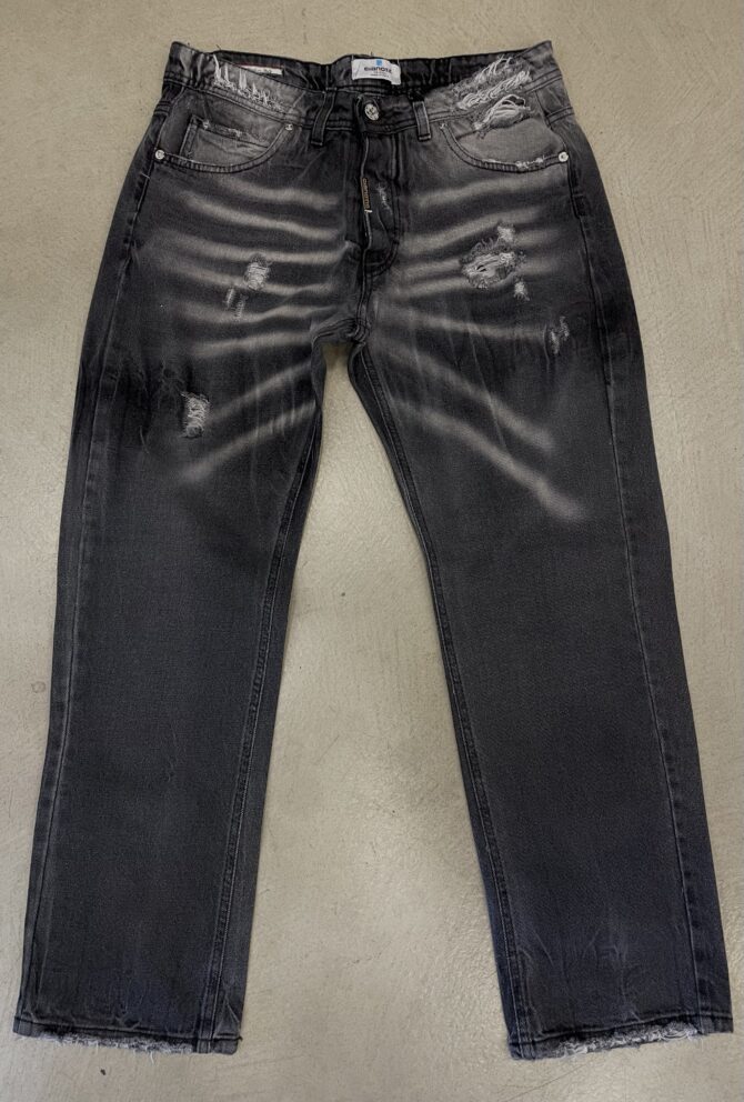 JEANS STRAIGHT FIT BLACK 20018